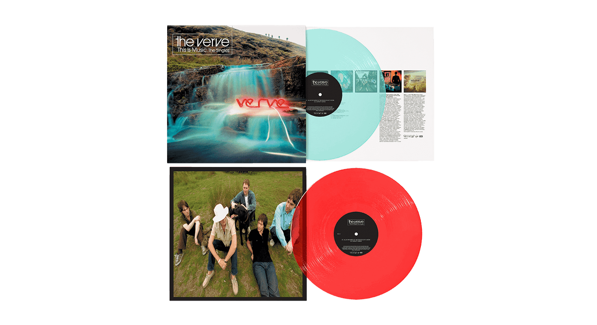 Vinyl - [Pre-Order 24/01] The Verve : This Is Music - The Singles (Transparent Teal &amp; Red Vinyl) - The Record Hub