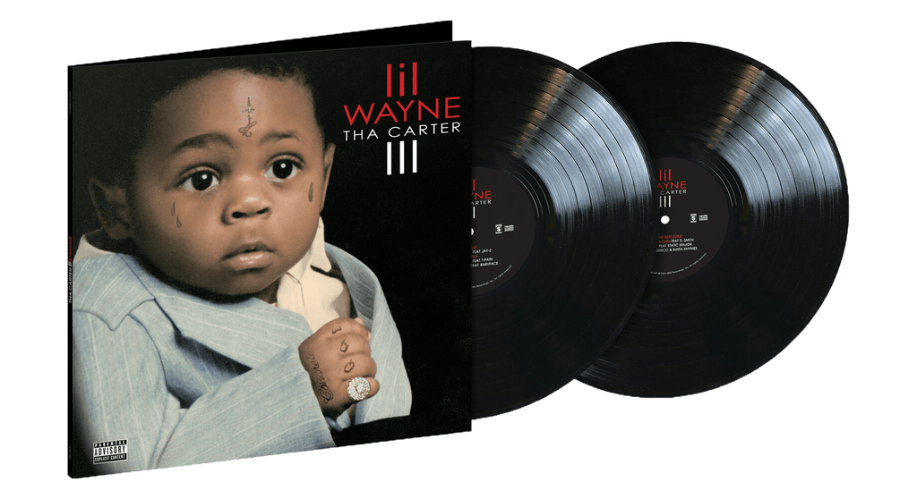 Lil deals Wayne Tha Carter III 2-LP ~ Excl. 180g Colored Vinyl + Stencil ~ Brand New!