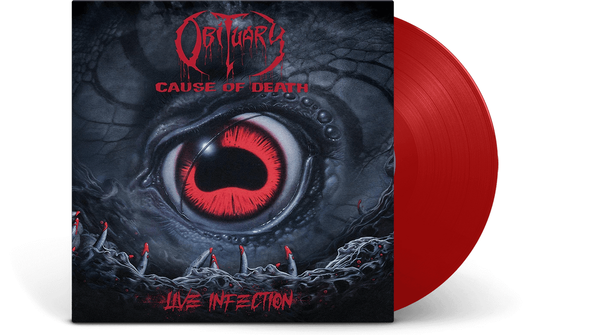 Vinyl - Obituary : Cause of Death - Live Infection (Ltd Blood Red Vinyl) - The Record Hub