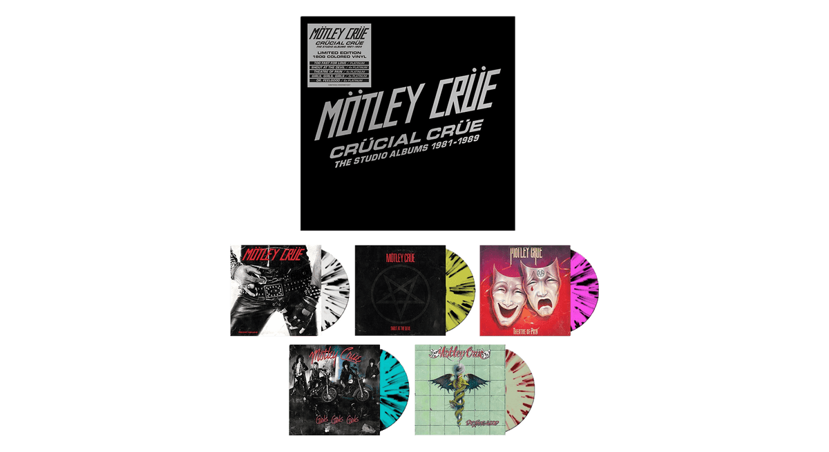 Vinyl - Mötley Crüe : Crücial Crüe - The Studio Albums 1981-1989 (Limited Edition LP Box) - The Record Hub