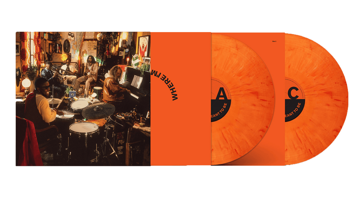 Vinyl - Ezra Collective : Where I&#39;m Meant To Be (Orange/Yellow Marble Gatefold Deluxe Edition w/ Photo Book) - The Record Hub