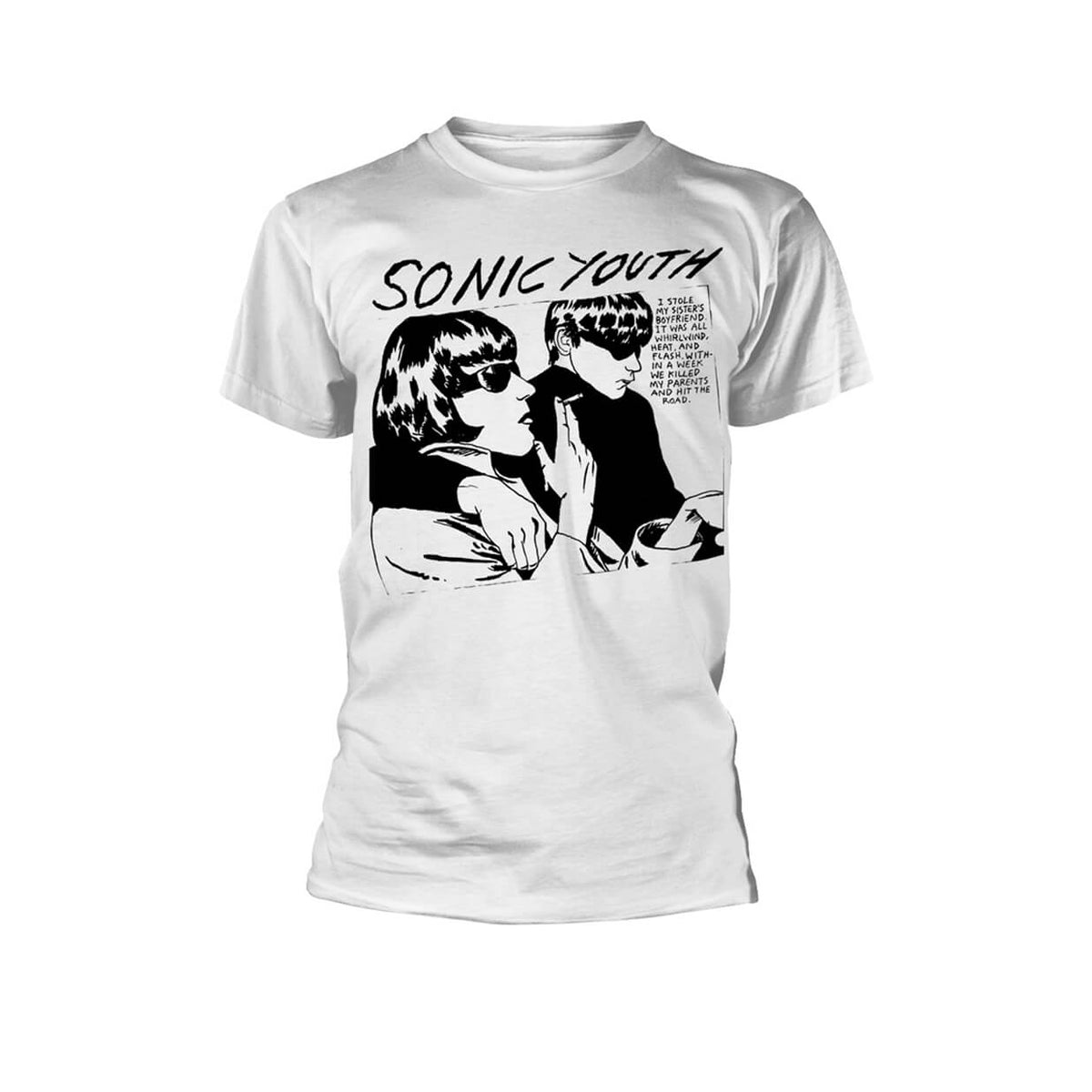 Vinyl - Sonic Youth : Goo Album Cover (White) - T-Shirt - The Record Hub