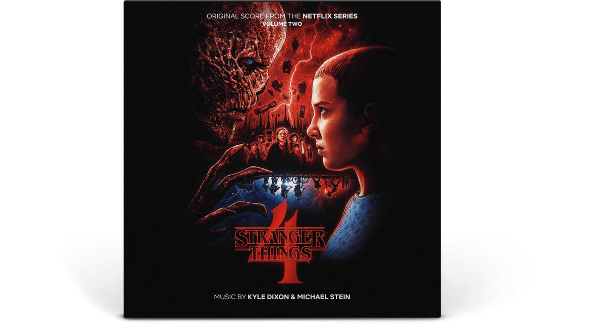 Vinyl - Kyle Dixon &amp; Michael Stein : Stranger Things 4 - Volume 2 (Original Score From The Netflix Series) (Clear/Clear Blue 2LP) - The Record Hub