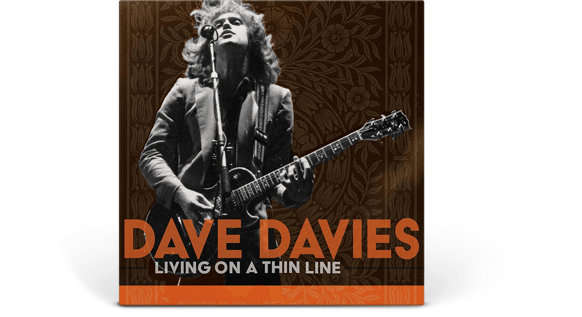 Vinyl - Dave Davies : Living on a Thin Line (Ltd Numbered Orange &amp; Brown Splatter Vinyl) - The Record Hub