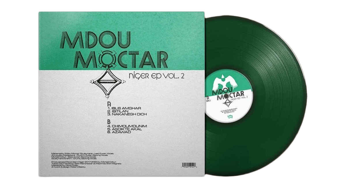 Vinyl - Mdou Moctar : Niger EP Vol. 2 (Clear Green Vinyl) - The Record Hub