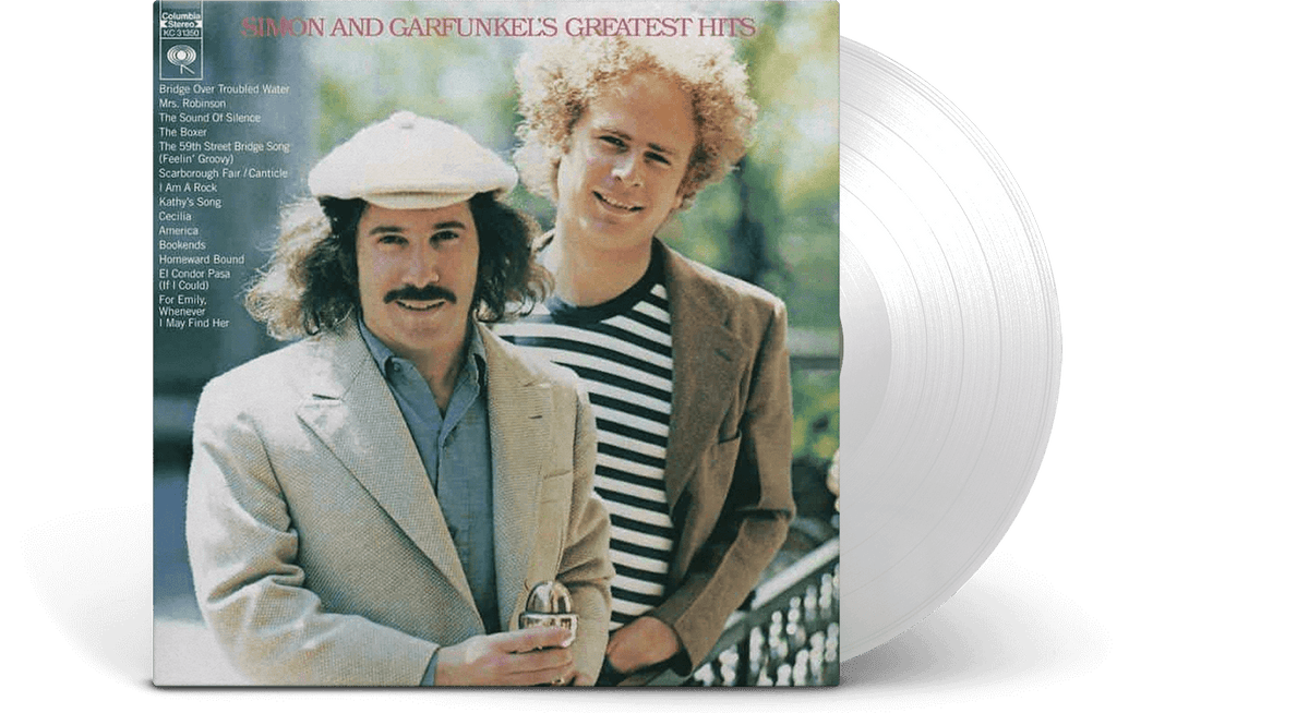 Vinyl - Simon &amp; Garfunkel : Greatest Hits (White Vinyl) - The Record Hub