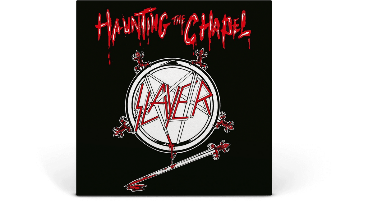 Vinyl - Slayer : Haunting the Chapel EP (Ltd Red &amp; White Melt Vinyl) - The Record Hub