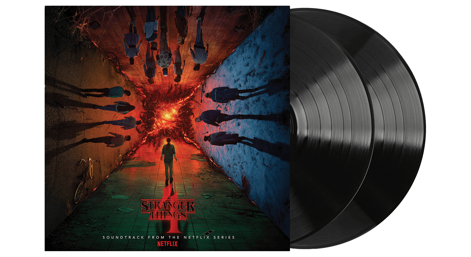 Stranger Things Seasons 1 hot & 2 Soundtrack 2-LP ~ Excl. Color + Poster & Slip Mat!