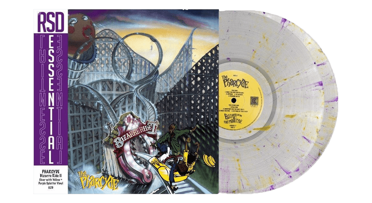 Vinyl - The Pharcyde : Bizarre Ride II The Pharcyde (30th Anniversary 2LP Clear w/ Yellow &amp; Purple Splatter) - The Record Hub