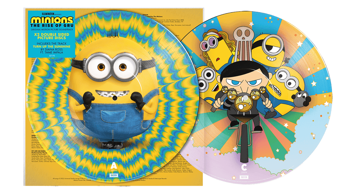 Vinyl - Various Artists : Minions: The Rise Of Gru (2LP Picture Disc) - The Record Hub