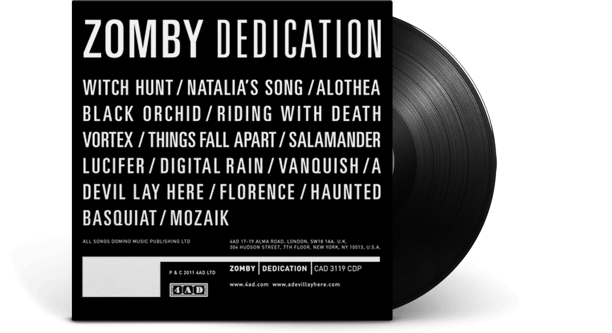 Vinyl - Zomby : Dedication - The Record Hub